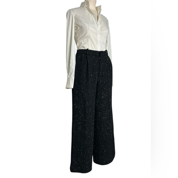 Donna Karan Pants - 80’s Donna Karan high waisted wool wide leg trousers with matching hat